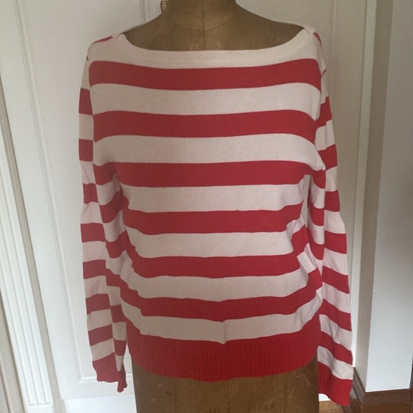 ANNE KLEIN STRIPED SWEATER Sz L. - Picture 14 of 14